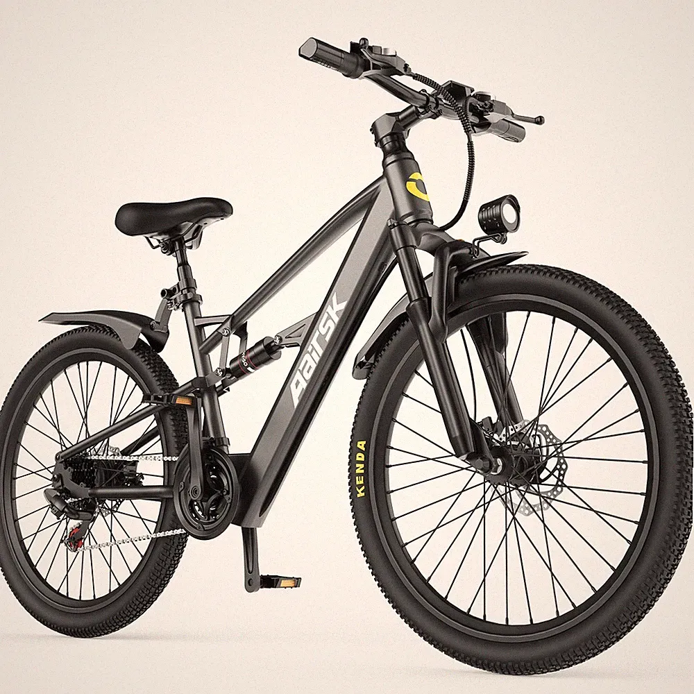 26'' Electric Bike for Adults, 748W Motor 36V 13Ah 7-Speed 25MPH E-Mountain Bike