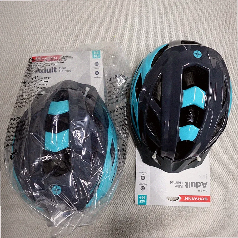 2x Schwinn Dash Adult Bike Helmet Teal Grey Lightweight Hardshell Cycling Safety