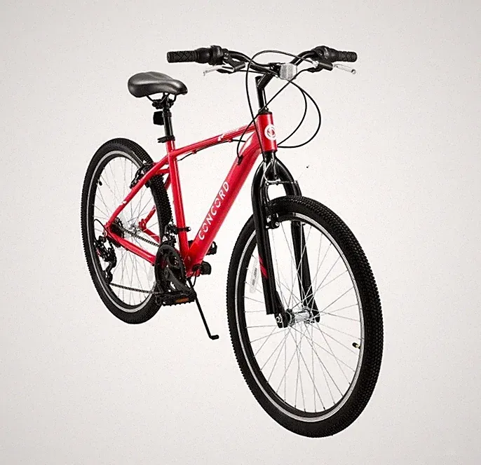 Concord 26" Hybrid Bike, 21 Speed, Red, Fits Riders 5'2"-5'10", Teen, Adult