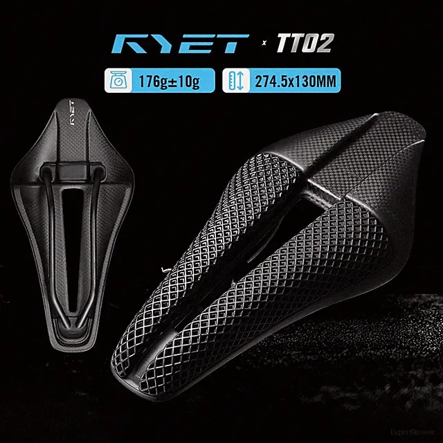 Full Carbon 3D Printed Triathlon Saddle Short Nose Wide Aero Design Carbon Shell