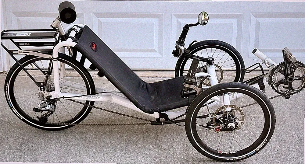 Pristine Catrike Pocket Recumbent Tricycle, Arctic White, Rigid Frame, USA, 2016