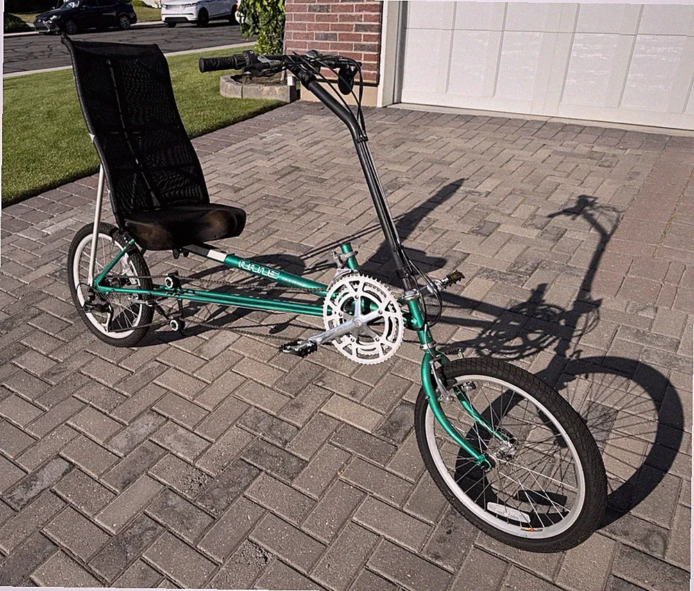 RANS Tailwind Recumbent Bike 20in Wheels 7-Speed Adjustable Seat Green